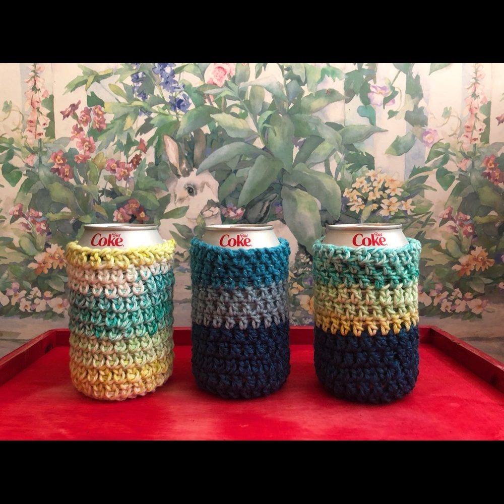 Homemade Crocheted Cozy Koozies